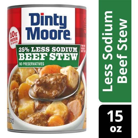 sodium in dinty moore stew
