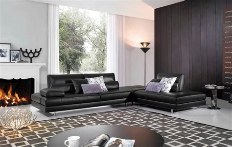 Sof Negro Con Cojines De Colores