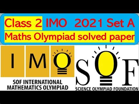 sof olympiad syllabus for class 2 maths