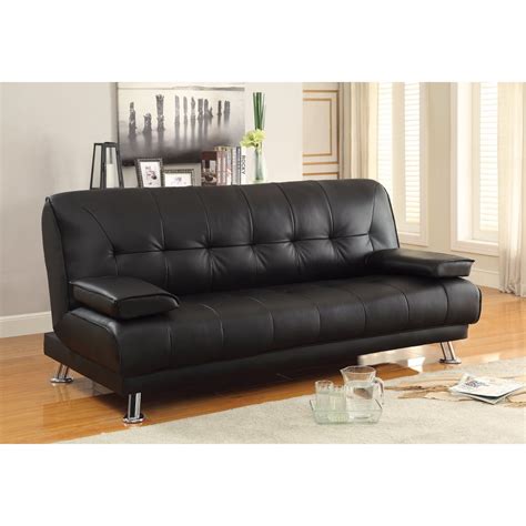 List Of Sofa Bed Leather Black For Small Space