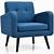 sofa chair single blue