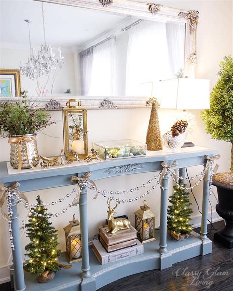 Incredible Sofa Table Christmas Decorating Ideas Best References