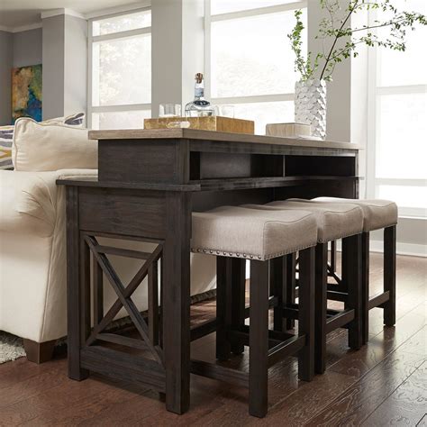 Popular Sofa Table With Stools Black With Low Budget