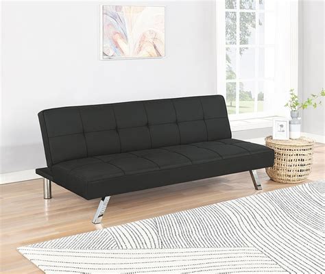 Sofa Bed Black Fabric