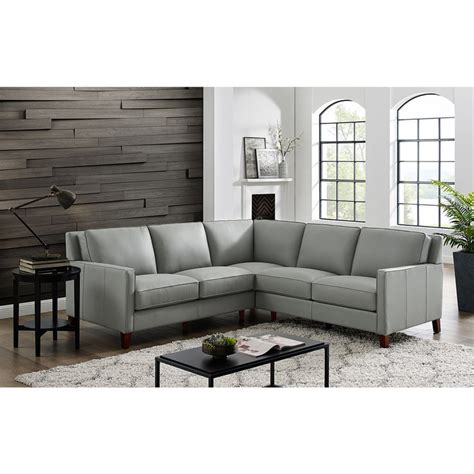 Sofa Grey Leather Corner