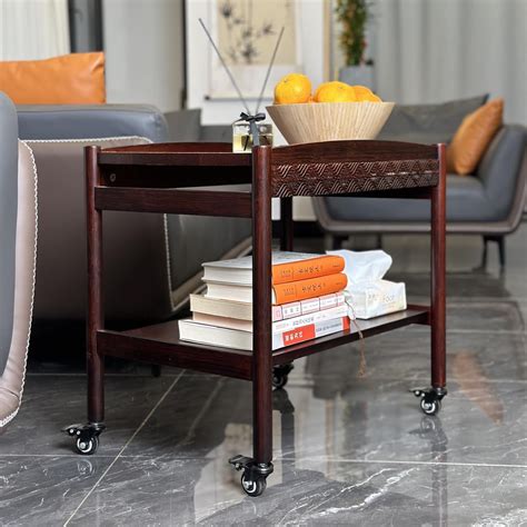 Sofa Side Table On Wheels