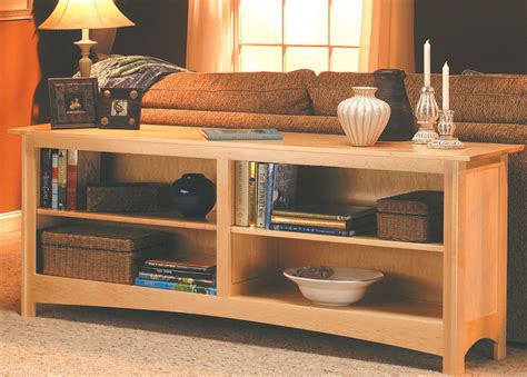 Sofa Table With Bookshelf