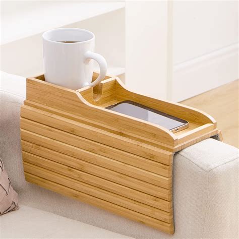 Sofa Tray With Cup Holder