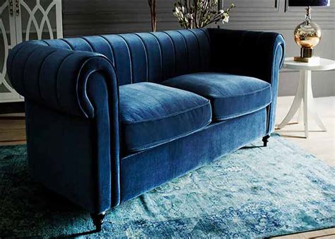 Sofas Azul Terciopelo