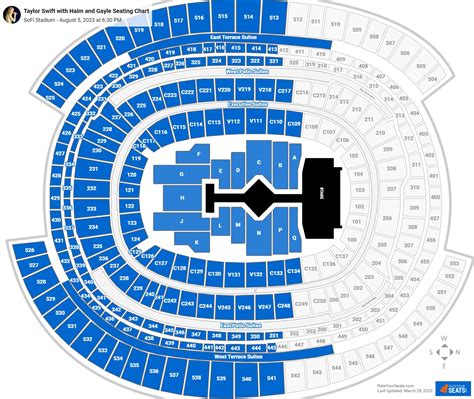 sofi stadium taylor swift seating