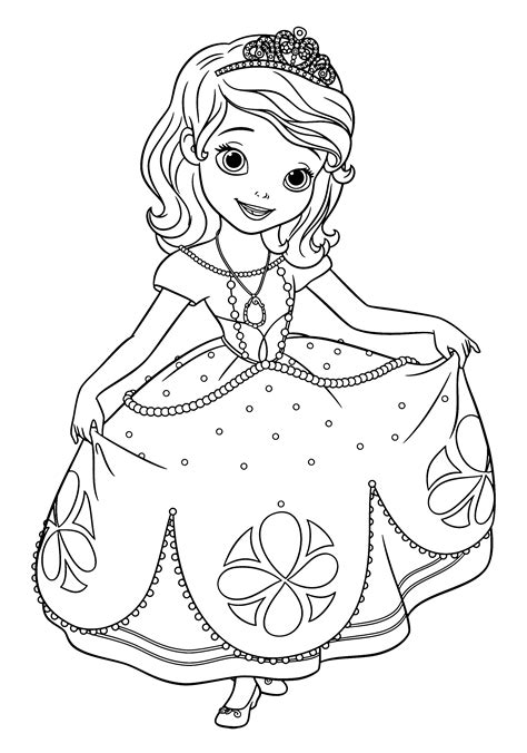 sofia the first coloring sheet
