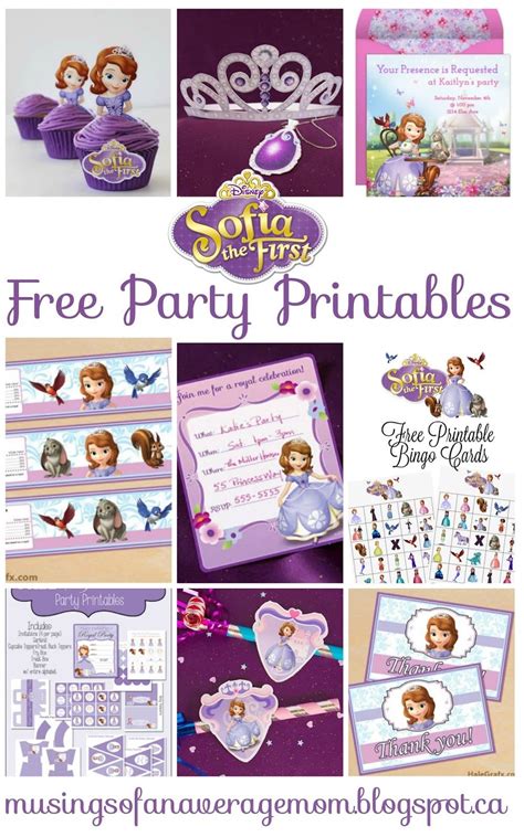 Sofia The First Free Party Printables