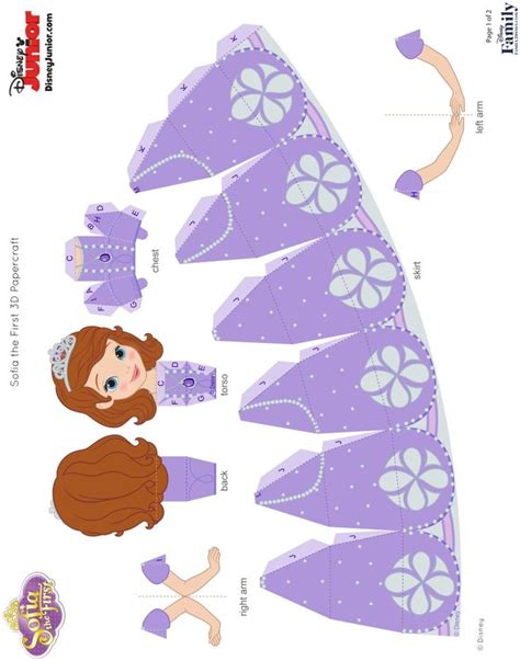 sofia the first paper doll