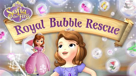 sofia the first royal bubble rescue game