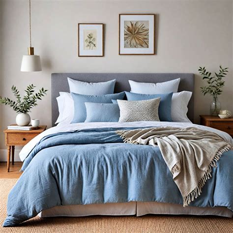Soft Blue Bedding