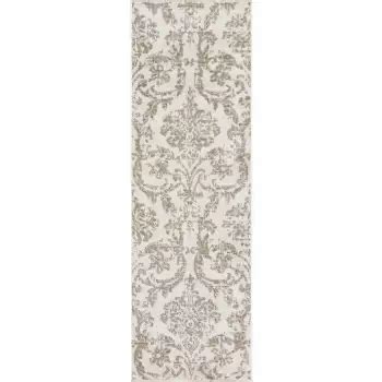 Soft Damask Area Rug Runner