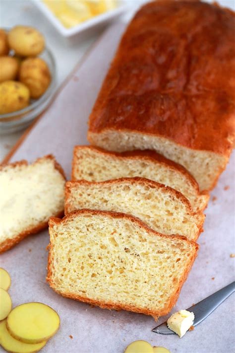 SOFT & BUTTERY POTATO BREAD Butter with a Side of Bread
