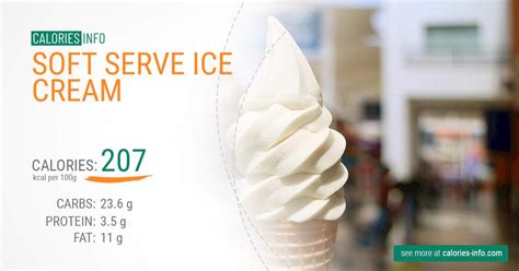 matcha soft serve ice cream calories