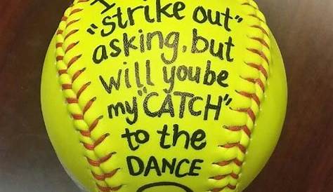 Softball Hoco Ideas Pin On Promposals