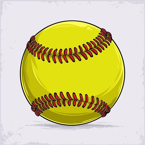 Softball Ball Vector
