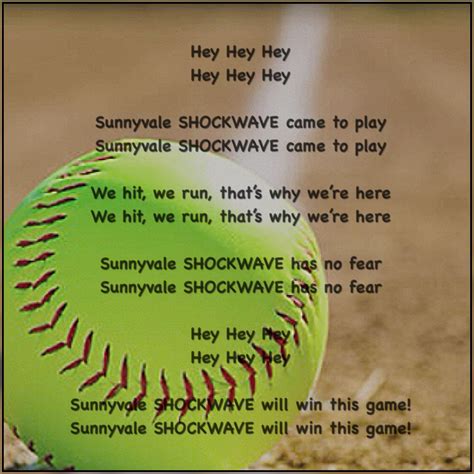 Softball Chants To Learn