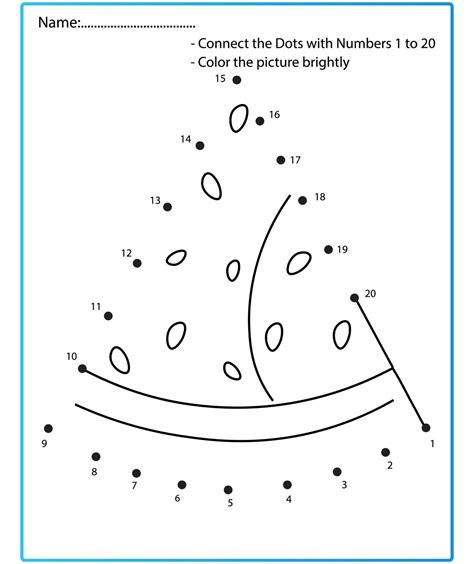 Softball Dot To Dot Printables
