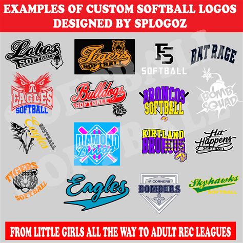 Softball Logos Design