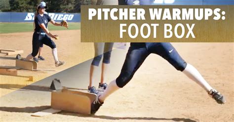 Softball Pitching Foot Box