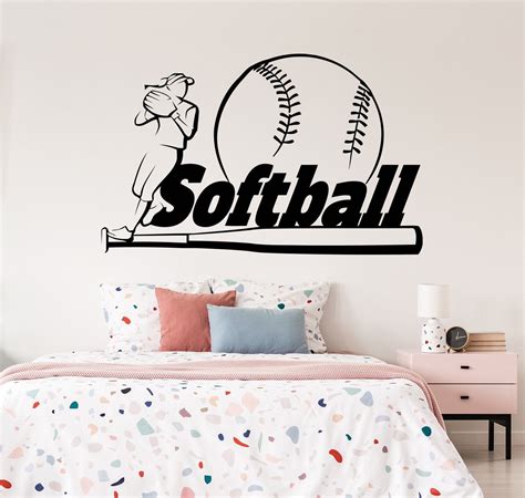 Softball Wall Stickers