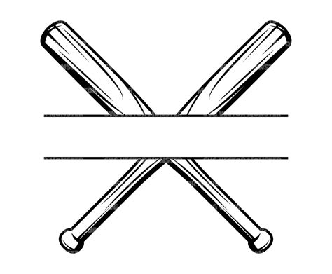 softball with bat svg