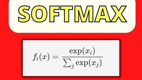 softmax function in ml