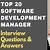 software development manager interview questions