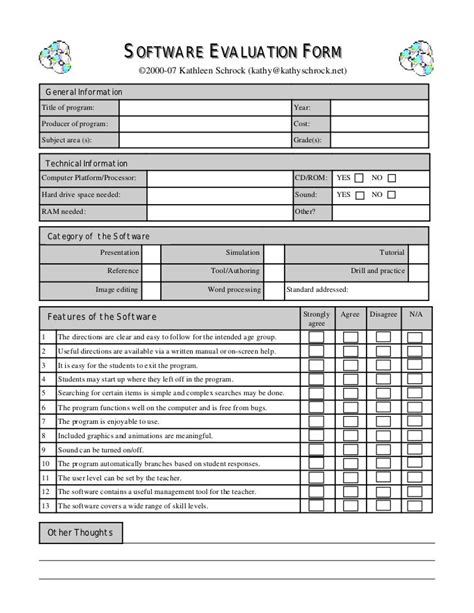 Download free software Performance Evaluation Forms Templates