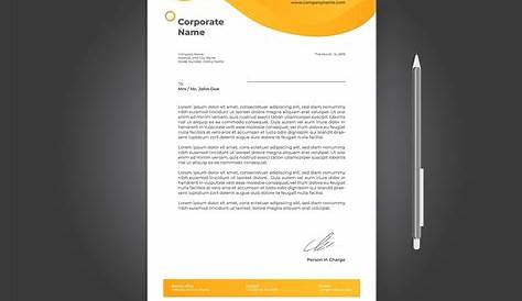 Creative Corporate Letterhead Design Template 001960 - Template Catalog