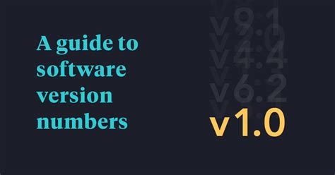 software alpha version number
