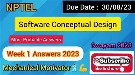 software conceptual design nptel