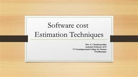 Software Cost Estimation Tutorialspoint