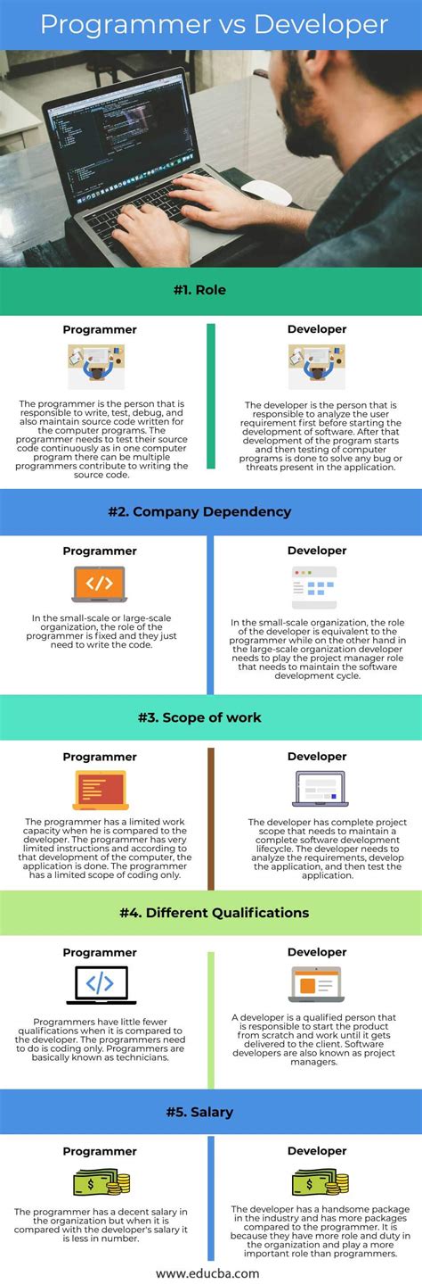 software developer and computer programmer differences