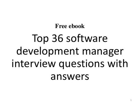 This Are Software Development Manager Interview Questions And Answers Pdf Best Apps 2023