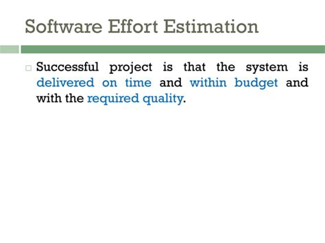 software effort estimation techniques in spm