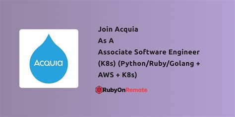 software engineer python and k8s