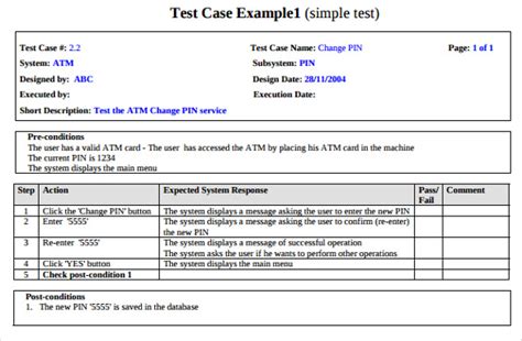 software engineering test cases example