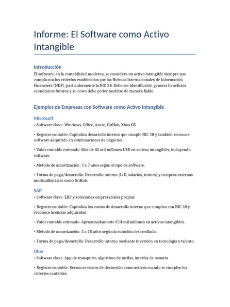 News Software Es Un Activo Intangible References