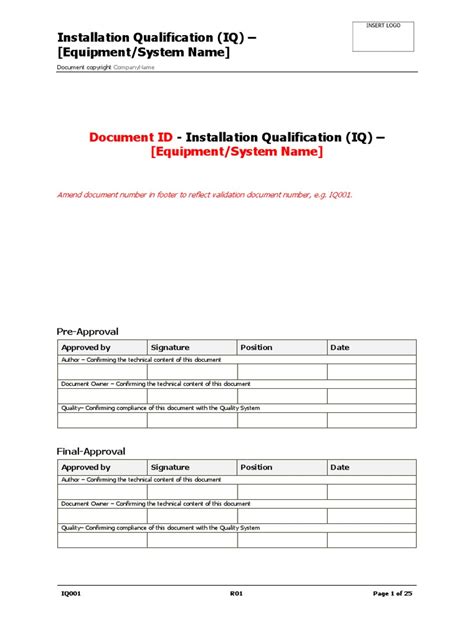 Software Installation Qualification