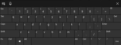 software keyboard windows 10