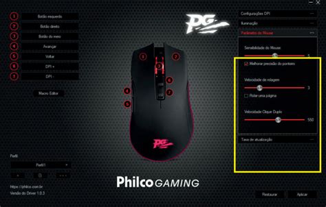 software mouse gamer pms70