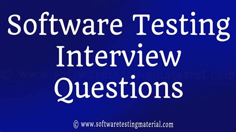 software testing material interview questions