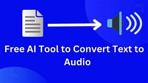 software to convert text to audio