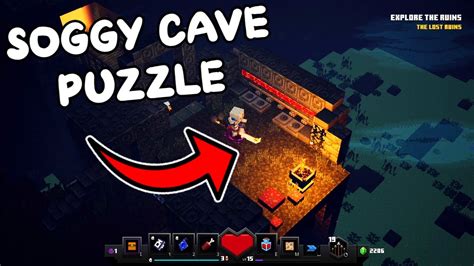 HOW TO SOLVE SOGGY CAVE REDSTONE PUZZLE (EASY) Minecraft