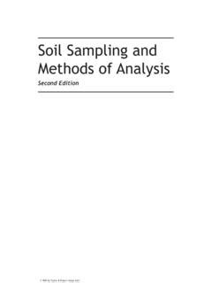 soil sampling and methods of analysis pdf